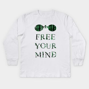 Free your mind neo. Kids Long Sleeve T-Shirt